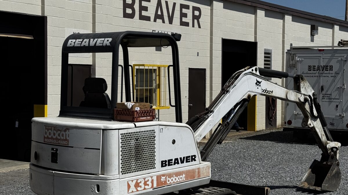 Excavator for sale at online auction