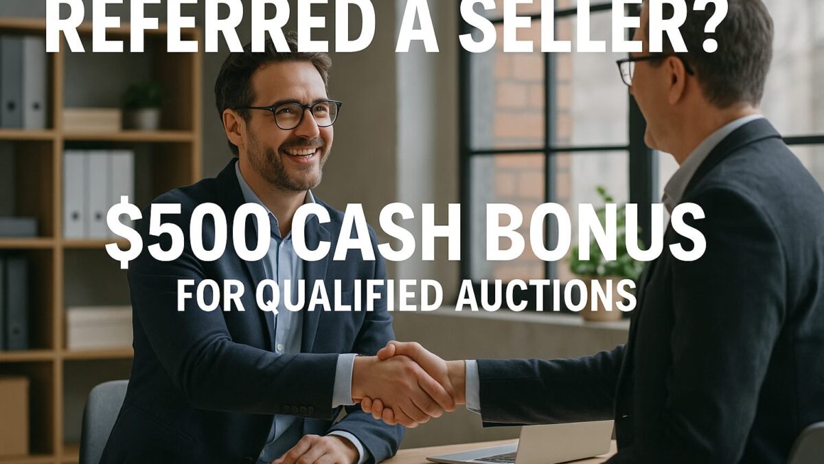 Men shaking hands over a great referral deal that closed.